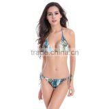 Sexy Fashion Swimsuit Low Waist Green Snake-grain Beach Bikini Set Plus Size 4XL thumbnail-6