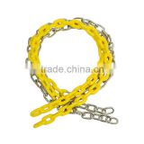Plastic coated swing chain for playground using