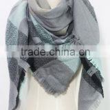 oversize tartan blanket plaid fabric wholesale scarf