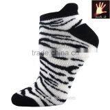 Ladies Jungle Footies Anklet Socks With Zebra-stripe thumbnail-6