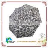 Zebra Stripes Fabric Fashion Folding Umbrella thumbnail-2