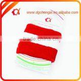 Austrian Red and White Colors Cotton Sweatband/wristband thumbnail-1