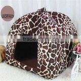 Short Plush Leopard Comfortable Plush Pet Nest thumbnail-1
