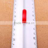 8''/12" Aluminum Ruler With Red Finger Grip,aluminum Level Ruler With Handle thumbnail-4