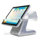 Silver Color 15inch Supermarket All in One Touch Screen POS System With Aluminum Alloy Casing thumbnail-2