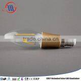 2015 New Style Antique LED Filament C35 With Plastic Gold Palted 2W E12 110V Dimmable thumbnail-1