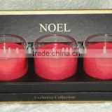 X-mas/Noel Scented Soy Candle Set for Home Decor
