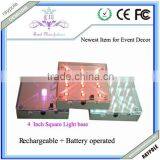 Newest!!!Multi-Color Square Led Light Base for Centerpieces