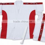 Karate uniforms promotional quality with elastic & draw string waist band.(With belt) 6.5-oz