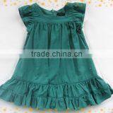 100%cotton cute beautiful ruffles fashion korean style latest girl dress designs