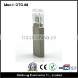 new design otg usb flash drive,OTG usb for smartphone&PC thumb pendrive memory stick(otg-08)
