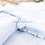 100% Cotton Baby Child Sleeping Bag With Detachable Sleeve for Four Seasons Blue Owl thumbnail-4