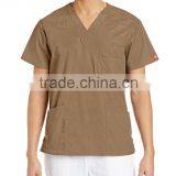 Custom Men's V-Neck Scrub Double Chest Pocket Top thumbnail-4