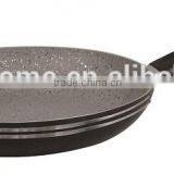 Non-Stick Stone Coated Marble Fry Pan Frypan Set Blue Golden Black thumbnail-3