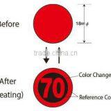 Reversible temperature indicator label/ Digital indication / From 40 to 70 deg.C