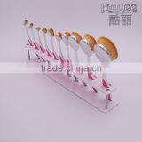 Hot Sale Clear Square Acrylic 10 Pcs Cosmetic Brush Rack thumbnail-6
