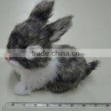 Horns Easter Bunny Furry Animal Taxidermy Decor Black Jackalope Rabbit thumbnail-5