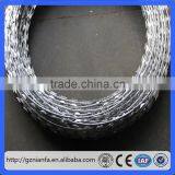 450mm 3 Clips BTO 22 Galvanized Razor Barbed Wire to Philippines(Guangzhou Factory) thumbnail-2
