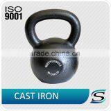 Cast Iron Black Painted Portable Kettlebell 12kgs thumbnail-1