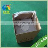Hot Sale Glowing Illuminated Waterproof RGB Plastic LED Cube Chair thumbnail-3