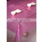 Red Water-proof EVA Coated Table Cloth thumbnail-1