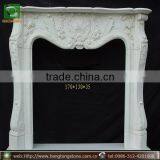Freestanding White Marble Fireplace Surround thumbnail-1