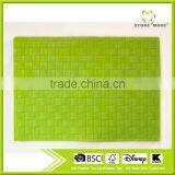 Kitchen Placemat Multi Colored PP Placemats, Solid Red thumbnail-3