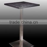 High Quality Brushed Stainless Steel Tempered Glass Top Cocktail Table Bar Table Coffee Table LQ- BT203A thumbnail-1