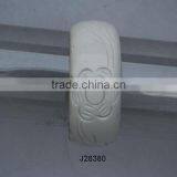 Chunky White Resin Bracelet With Curving Available in Various Colours thumbnail-1