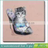Hand Painted Abstract Butterfly Painting Pussy Cat Oil Painting thumbnail-1