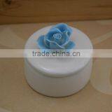 Wholesale Porcelain Jewel Box With Flower Shape Design thumbnail-3