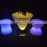 Intelligent Outdoor LED Furniture UV-resistant Glowing Illuminated Rechargeable Interactive LED Table Party LED Cocktail Table thumbnail-1