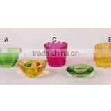 Unique Design and Colorful Glass Candle Holder thumbnail-1