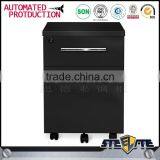 Key Lock Mobile Pedestal 2 Drawer Cabinet With Cold Rolled Steel A4 File Cabinet thumbnail-2