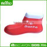Decorative Melamine Bikkie Dishes, Santa Sock Shape Cookie Plate thumbnail-1