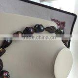 18-19 mm Black Baroque Freshwater Pearl Necklace thumbnail-4