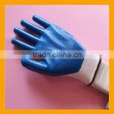 Blue Cheap Smooth Nitrile Coated Gloves, Nitrile Glove Manufacture thumbnail-1