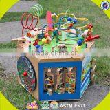 Wholesale Wooden Multifunctional String Beads Toy,lovely Kid Cubic Bead Toy,Educational Cubic Bead Toy for Baby W11B061 thumbnail-5