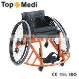 Rehabilitation Therapy Supplies China Topmedi Aluminum Folded Lightweight Leisure Basketball Sport Wheelchair Prices thumbnail-1