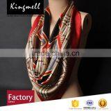 Custom Chinese Supplier' Digital Printing Silk Satin Lady Scarf Square Scarf thumbnail-3