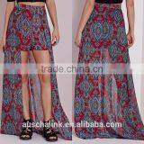2016 Young Lady Paisley Print Cheap Long Maxi Skirts Made in China thumbnail-6