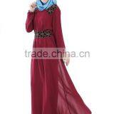 Ourself Factory Wholesale Latest Design Long Sleeve Muslim Evening Dress thumbnail-3