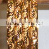 Gold PLATED BANGLE Bracelet Set , SIZES AVAILABLE 2.4- 2.12 thumbnail-1