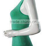 Womens Polyester Cotton Yoga Fitness Singlet Tank Top thumbnail-2