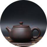Teapot Nixing Pottery Teapot Hand Painting Tea Ware Money Comes Everyday Tea Set thumbnail-3