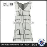 Wholesale OEM Brand Printed Chiffon Blouse Print V Neck Tunic Vest Plus Size Tops thumbnail-1