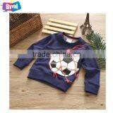 Kids Football Sweatshirt Custom Logo Boys Fleece Hoodies 100% Cotton Jacket thumbnail-3