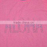 R&H Pink Macrame Tassels Cotton Casual Point Printed Girls Tank Top thumbnail-3