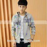 2017 Wholesale Beautiful Design Amazing Quality Eco-friendly Breathable Anti-wrinkle Cute Printed Zipper Hoodie thumbnail-1