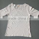 Stock Blank CVC Tshirts no Lable,lady t Shirt for Hotsale thumbnail-3
